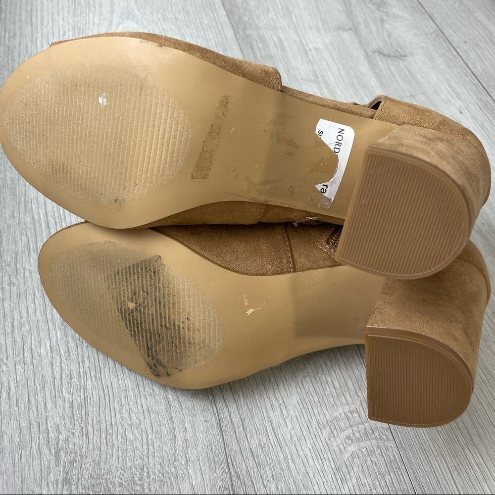 14th & Union Peep Toe Block Heel Booties Size 5.5 - Picture 9 of 9